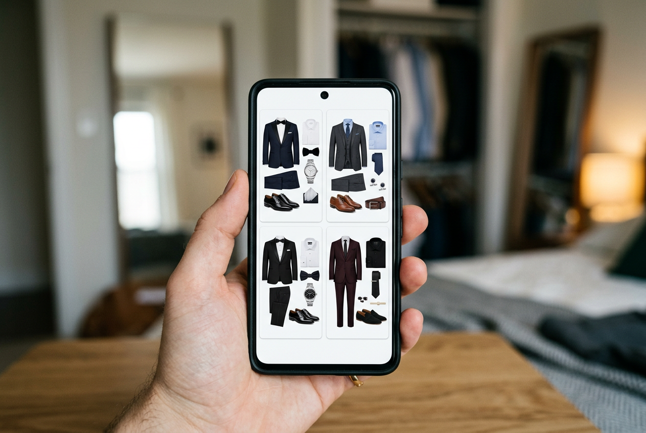 Online outfit planner for special occasions